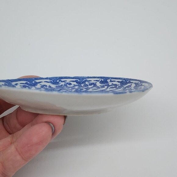Xuande Marked Demitasse Blue & White Porcelain Cup and Saucer Pheonix - Picture 11 of 12
